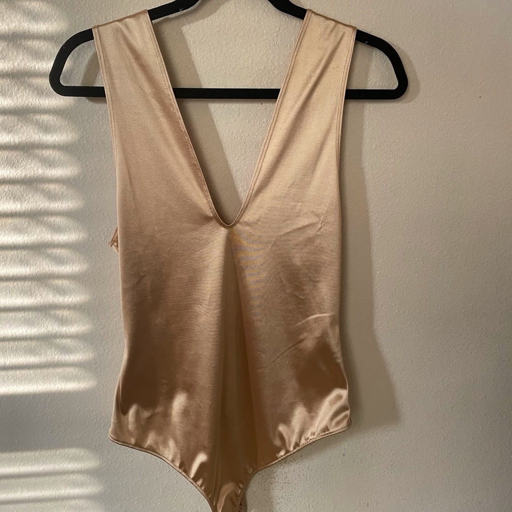 NWT Intimately free people gold taupe body suit women’s L